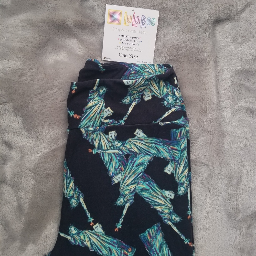LulaRoe OS Statue of Liberty leggings